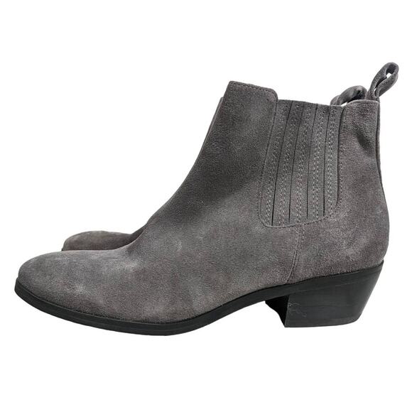 Blondo Waterproof Suede Ankle Booties - Women's 6.5M - Gray - Picture 1 of 14